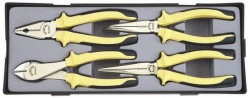 Набор губцевого инструмента (пассатижи 7", бокорезы 7", утконосы прямые, гнутые 8")