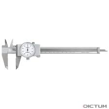 Штангенциркуль с глубиномером и индикатором часового типа DELIXI 150mm