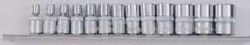 Набор головок 1/4" 6-гранных 13пр. на держателе