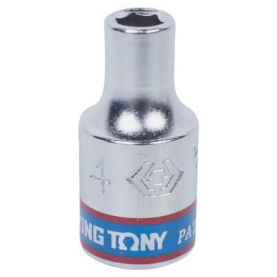 Головка торцевая стандартная шестигранная 1/4", 6 мм KING TONY