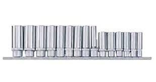 Набор головок 1/4"& 3/8" 6-гранных глубоких 15пр