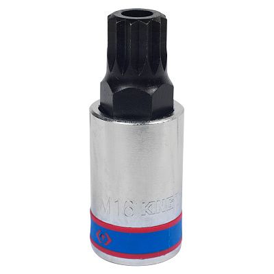 Насадка сплайн М16 L66мм. 1/2" с отверстием