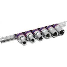Набор торцевых головок 1/2", TORX Е-стандарт, 6 предметов KING TONY