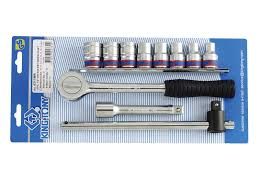Набор торцевых головок 1/2", шестигранные,11 предметов