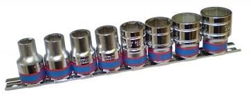 Набор торцевых головок 1/2", шестигранные, 3/8"-7/8", 8 предметов KING TONY