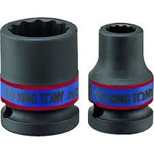 Головка торцевая ударная двенадцатигранная 1/2", 16 мм KING TONY