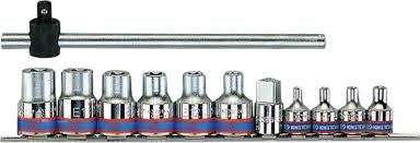 Набор торцевых головок 1/2"&3/8", TORX  12 предметов KING TONY