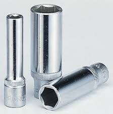 Головка торцевая 16мм 3/8" 6-гранная глубокая L=63мм