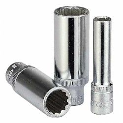 Головка торцевая 10мм 1/4" 12-гранная глубокая L=50мм