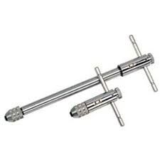 Вороток Т-образный с цанговым зажимом 1/8"-1/4" (3-6мм) L90мм держатель метчиков