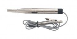 Пробник напряжения латунный 6-24V провод 850мм. с зажимом