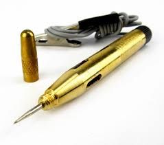 Пробник напряжения латунный 6-24V провод 850мм